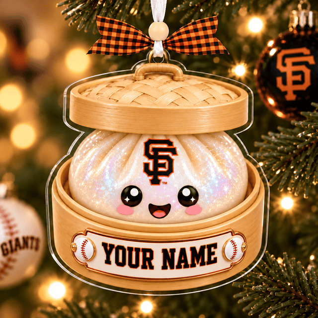 [FLASH SALE] NEW CUSTOMIZED MLB06 SFG SAN FRANCISCO GIANTS CHRISTMAS ACRYLIC ORNAMENT