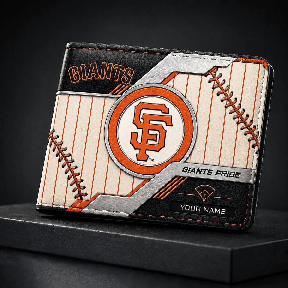 [FLASH SALE] NEW CUSTOMIZED MLB06 SFG SAN FRANCISCO GIANTS LEATHER WALLET