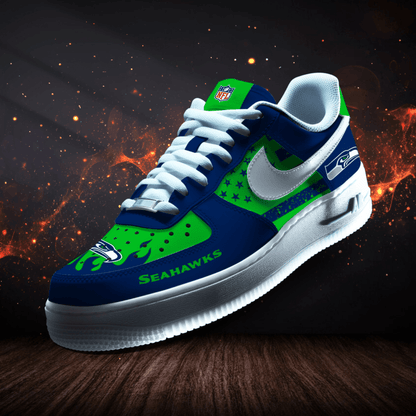 LIMITED EDITION - NEW CUSTOMIZED NFL06 SSH SEATTLE SEAHAWKS AF1 SNEAKERS