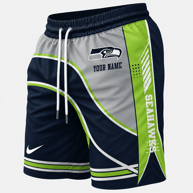 [SPECIAL OFFER] NEW CUSTOMIZED NFL06 SSH SEATTLE SEAHAWKS SHORT PANTS