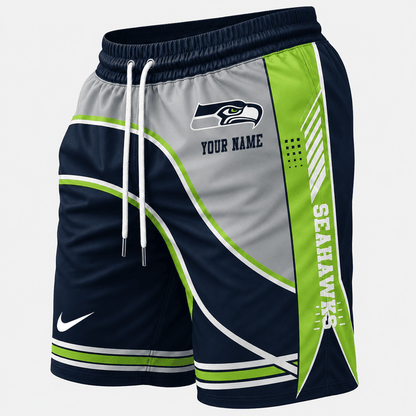 [SPECIAL OFFER] NEW CUSTOMIZED NFL06 SSH SEATTLE SEAHAWKS SHORT PANTS