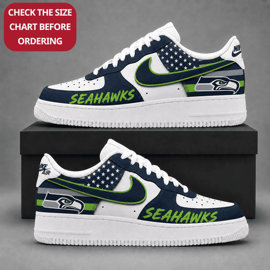 [SPECIAL OFFER] NEW CUSTOMIZED NFL06 SSH SEATTLE SEAHAWKS AF1 SHOES