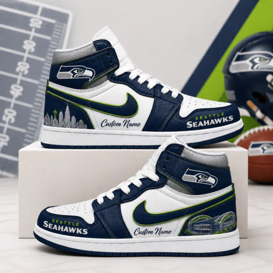 [SPECIAL OFFER] NEW CUSTOMIZED NFL06 SSH SEATTLE SEAHAWKS AIR JORDAN 1