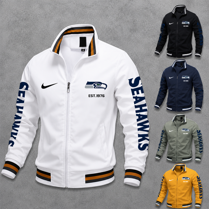 [SPECIAL OFFER] NEW CUSTOMIZED NFL06 SSH SEATTLE SEAHAWKS MEN'S CASUAL JACKET