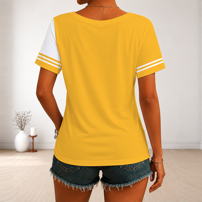 LIMITED EDITION - NEW CUSTOMIZED NBA06 IPA INDIANA PACERS V-NECK FEMALE SHIRT