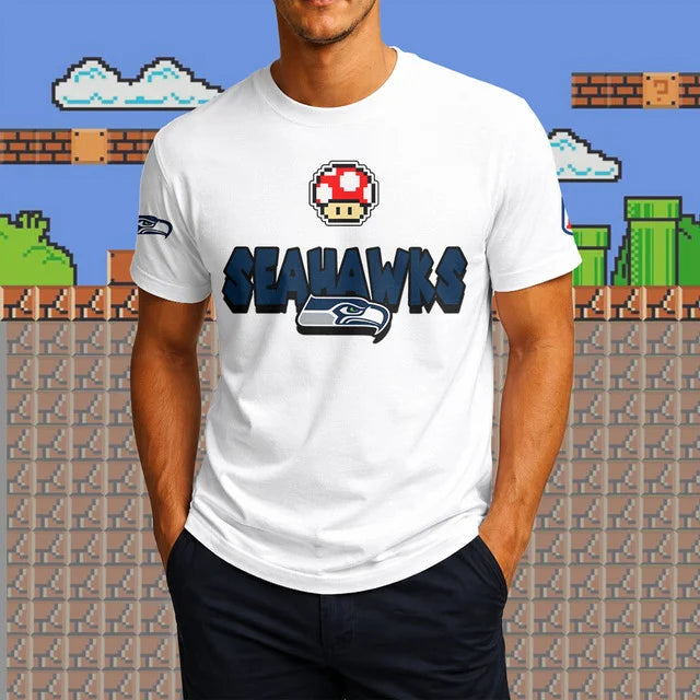 [SPECIAL OFFER] NEW CUSTOMIZED NFL06 SSH SEATTLE SEAHAWKS SUPER MARIO T-SHIRT, HOODIE, ZIP HOODIE