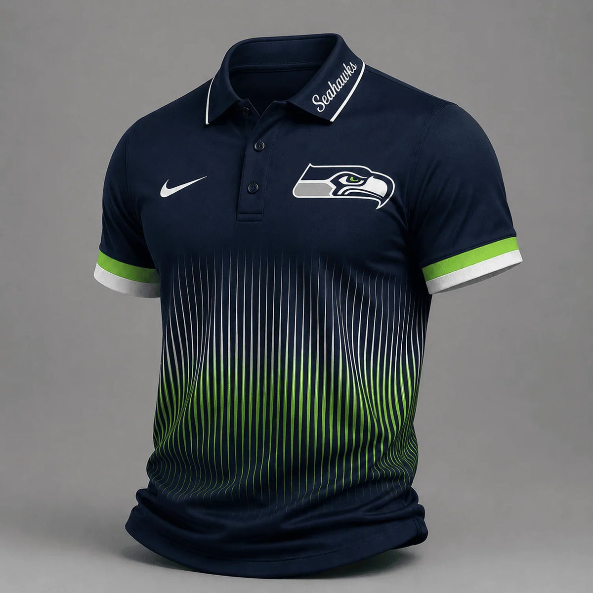 [SPECIAL OFFER] NEW CUSTOMIZED NFL06 SSH SEATTLE SEAHAWKS POLO SHIRT
