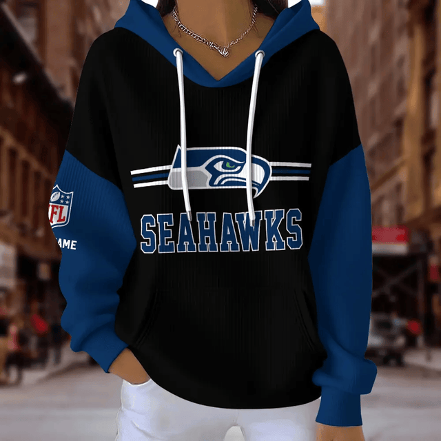 [SPECIAL OFFER] NEW CUSTOMIZED NFL06 SSH SEATTLE SEAHAWKS RIBBED HOODIE & SWEATSHIRT