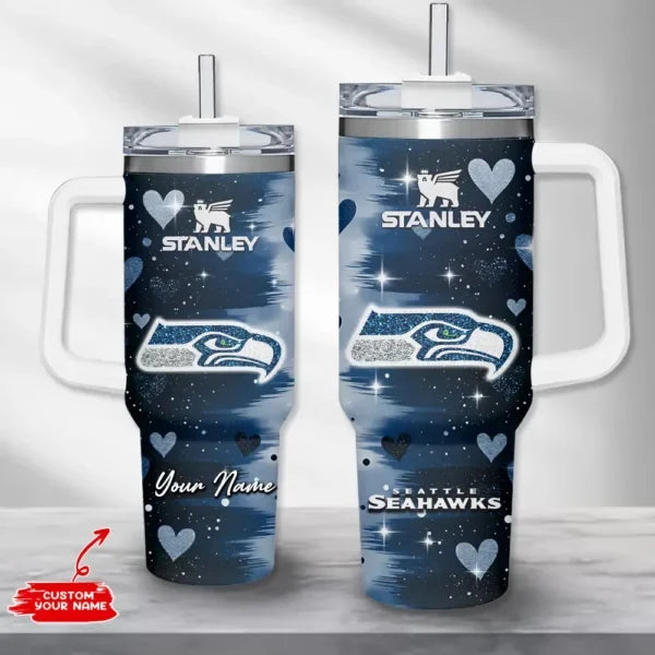 [SPECIAL OFFER] NEW CUSTOMIZED NFL06 SSH SEATTLE SEAHAWKS HALLOWEEN  40OZ TUMBLER