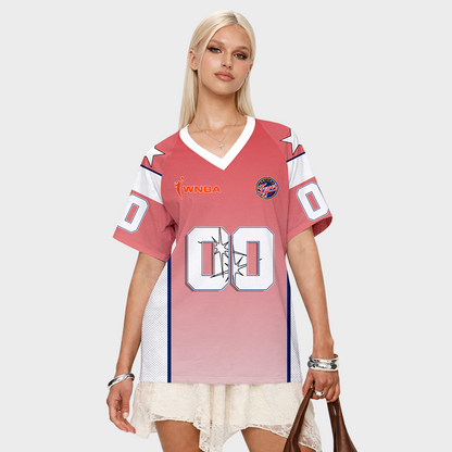 LIMITED EDITION - NEW CUSTOMIZED WNBA06 IDF IN FEVER V-NECK BASKETBALL JERSEY