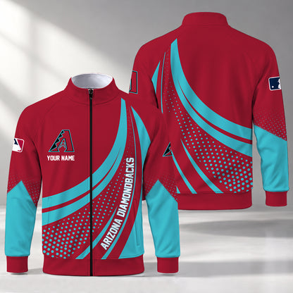 [FLASH SALE] NEW CUSTOMIZED MLB07 ADS ARIZONA DIAMONDBACKS STAND COLLAR JACKET