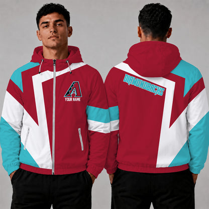 [FLASH SALE] NEW CUSTOMIZED MLB07 ADS ARIZONA DIAMONDBACKS WINDBREAKER JACKET