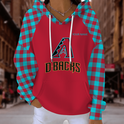 [FLASH SALE] NEW CUSTOMIZED MLB07 ADS ARIZONA DIAMONDBACKS RIBBED HOODIE & SWEATSHIRT