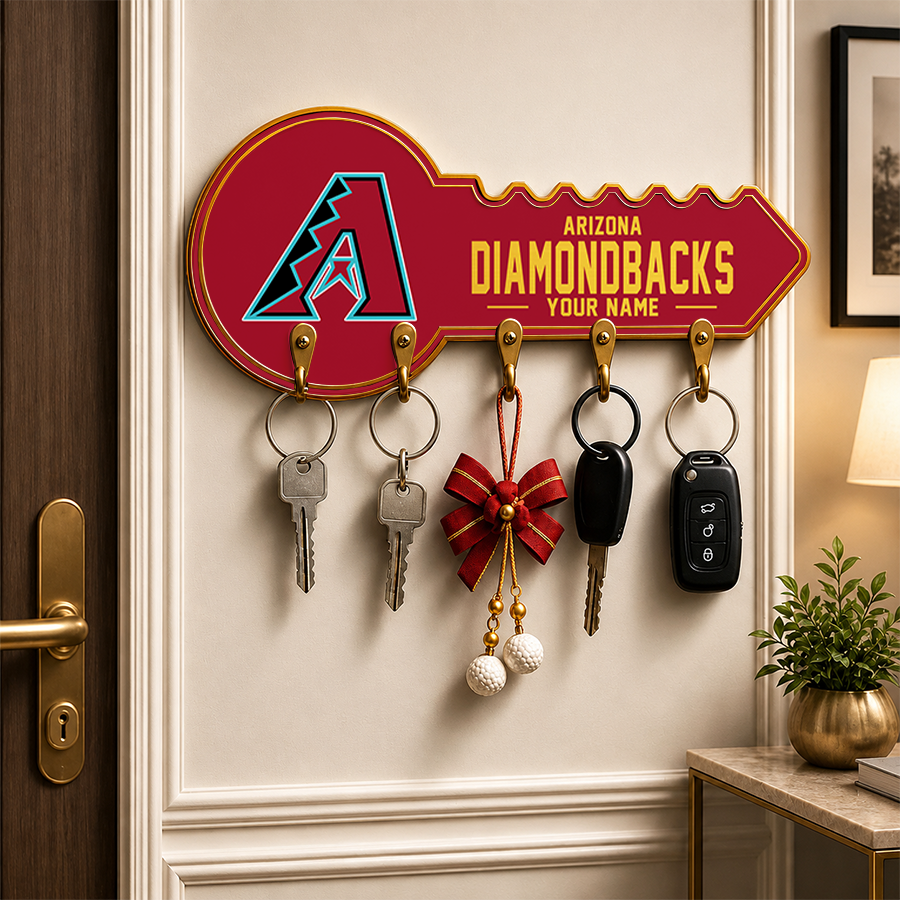 [FLASH SALE] NEW CUSTOMIZED MLB07 ADS ARIZONA DIAMONDBACKS WALL KEY HOLDER FOR HOME
