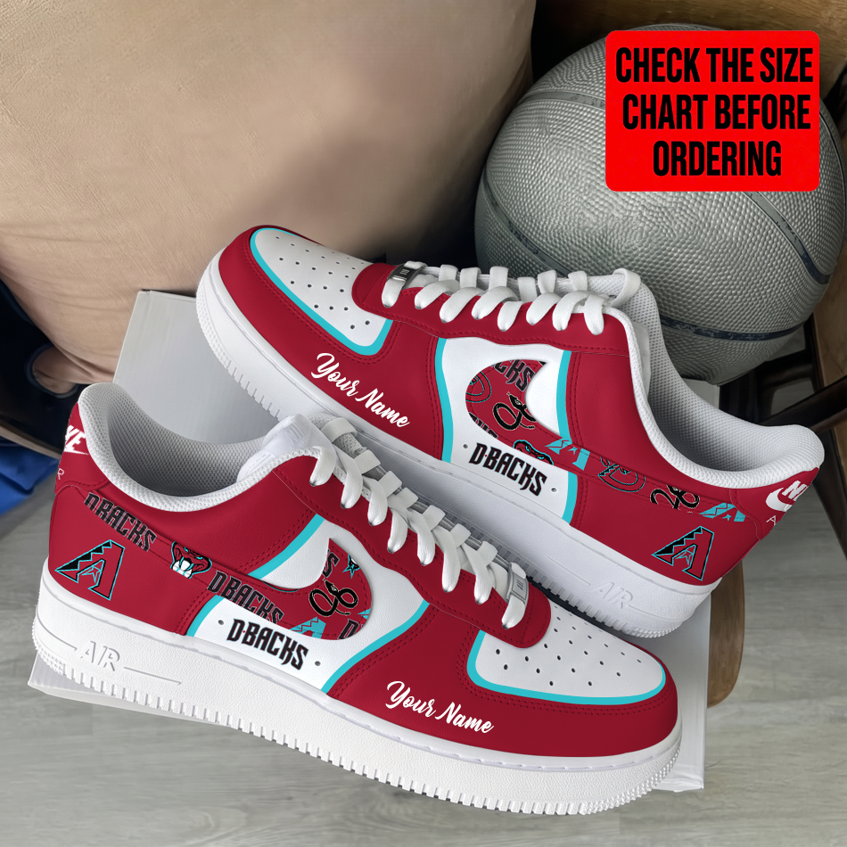 [FLASH SALE] NEW CUSTOMIZED MLB07 ADS ARIZONA DIAMONDBACKS AF1 SHOES
