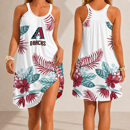 [FLASH SALE] NEW CUSTOMIZED MLB07 ADS ARIZONA DIAMONDBACKS CAMISOLE DRESS
