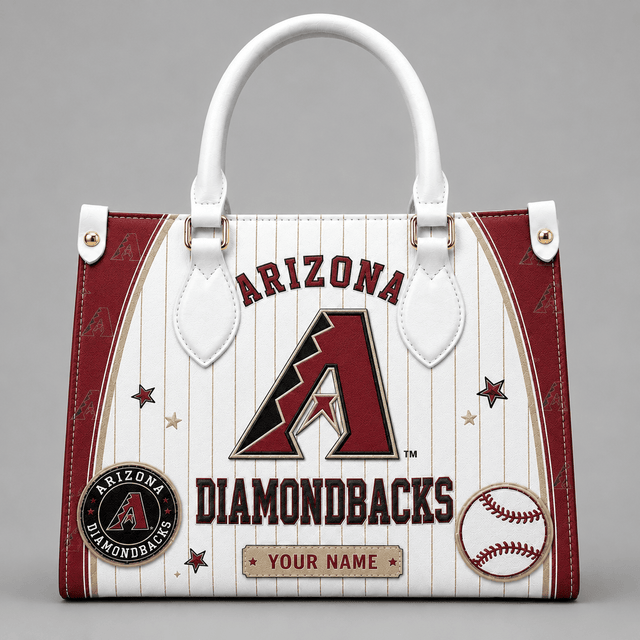 [FLASH SALE] NEW CUSTOMIZED MLB07 ADS ARIZONA DIAMONDBACKS LEATHER HANDBAG