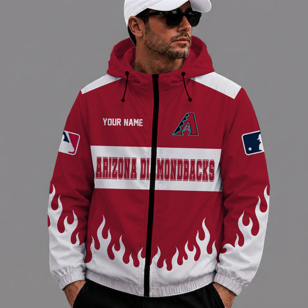 [FLASH SALE] NEW CUSTOMIZED MLB07 ADS ARIZONA DIAMONDBACKS WINDBREAKER JACKET