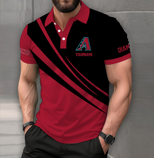 [FLASH SALE] NEW CUSTOMIZED MLB07 ADS ARIZONA DIAMONDBACKS POLO SHIRT