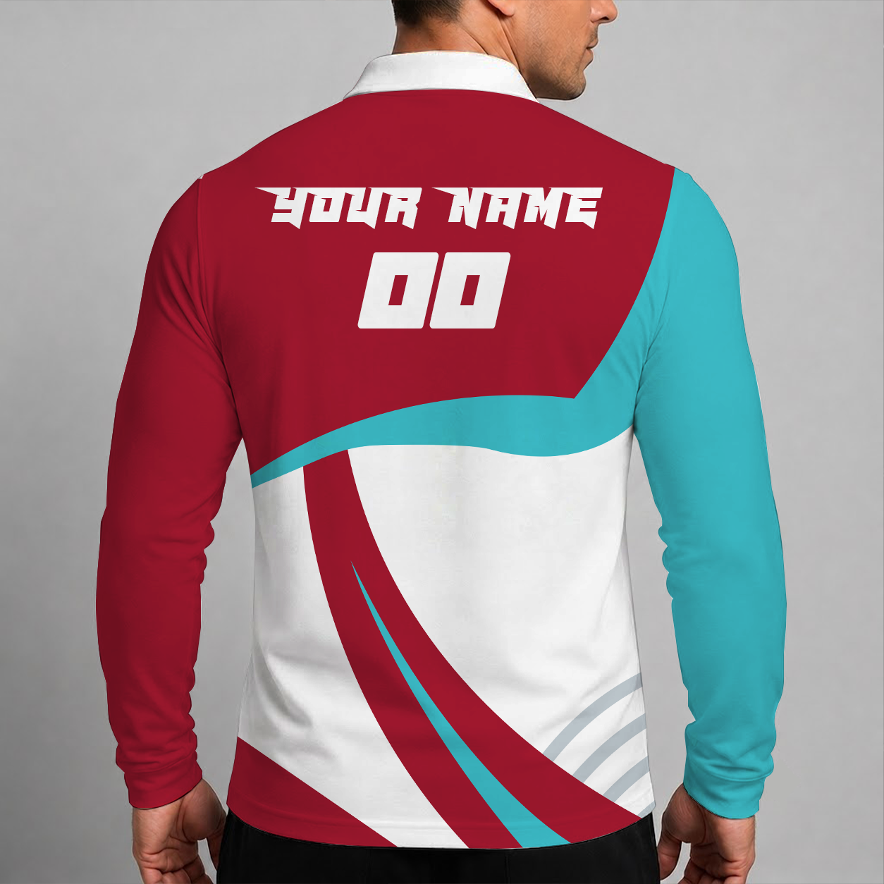 [FLASH SALE] NEW CUSTOMIZED MLB07 ADS ARIZONA DIAMONDBACKS MEN'S LONG SLEEVE POLO