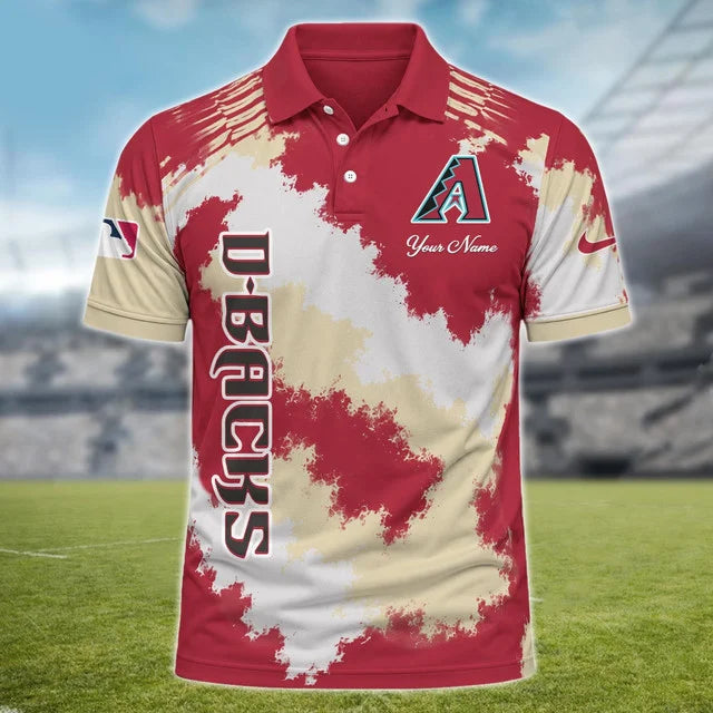 [FLASH SALE] NEW CUSTOMIZED MLB07 ADS ARIZONA DIAMONDBACKS MULTICOLOR POLO SHIRT