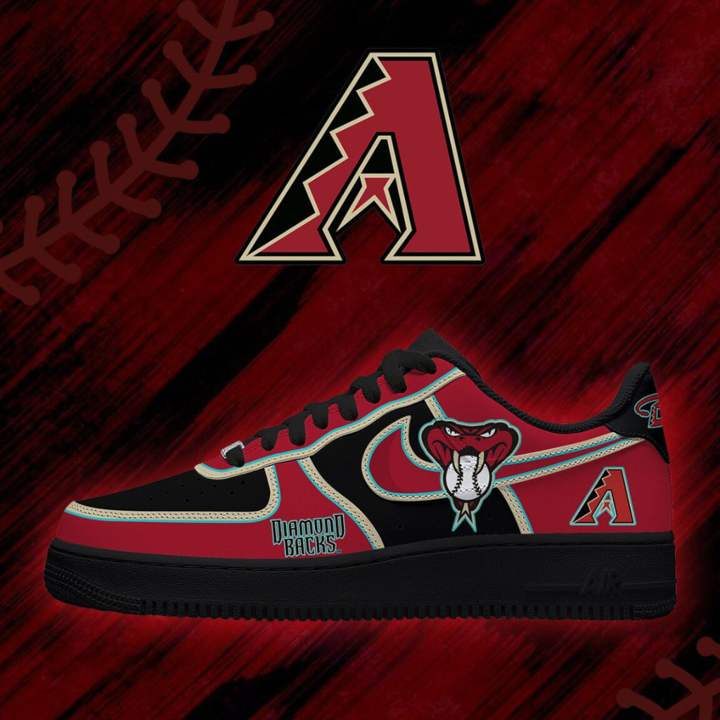 [FLASH SALE] NEW CUSTOMIZED MLB07 ADS ARIZONA DIAMONDBACKS AF1 SHOES