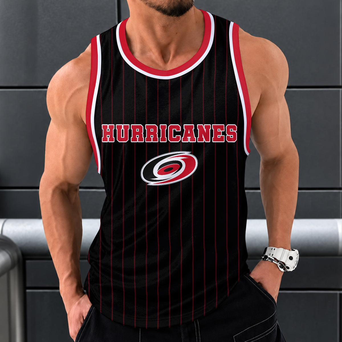 [SUPER SALE] NEW CUSTOMIZED NHL07 CLH CAROLINA HURRICANES UNISEX TANK TOP