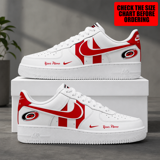 [SUPER SALE] NEW CUSTOMIZED NHL07 CLH CAROLINA HURRICANES AF1 SHOES