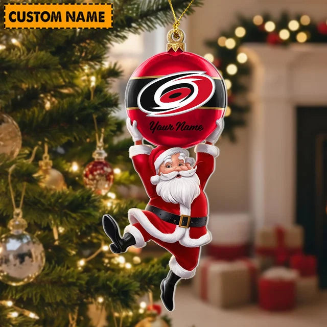 [SUPER SALE] NEW CUSTOMIZED NHL07 CLH CAROLINA HURRICANES CHRISTMAS ACRYLIC ORNAMENT