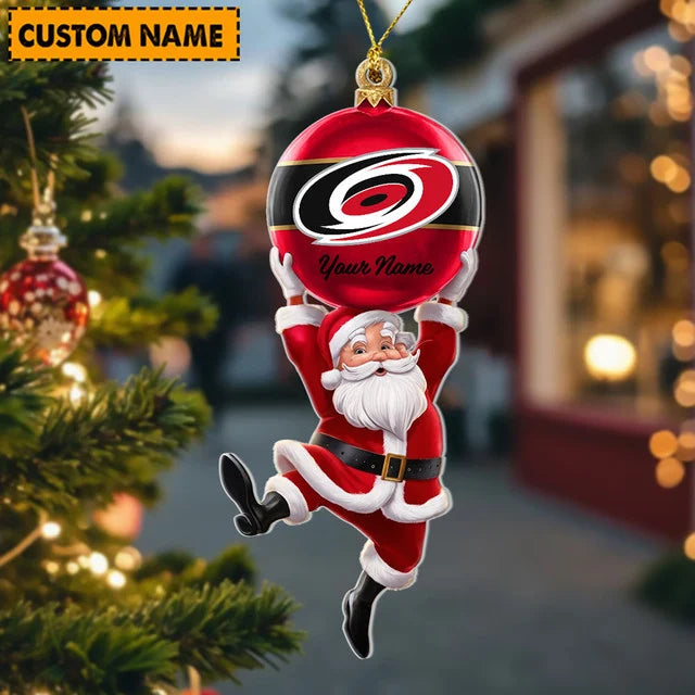 [SUPER SALE] NEW CUSTOMIZED NHL07 CLH CAROLINA HURRICANES CHRISTMAS ACRYLIC ORNAMENT