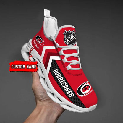 [SUPER SALE ] NEW CUSTOMIZED NHL07 CLH CAROLINA HURRICANES MAX SOUL SHOES