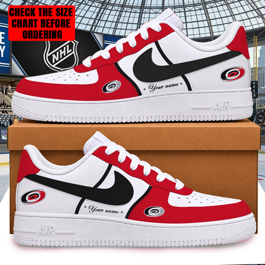 [SUPER SALE] NEW CUSTOMIZED NHL07 CLH CAROLINA HURRICANES AF1 SHOES