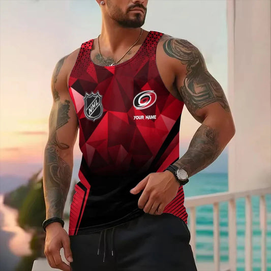 [SUPER SALE] NEW CUSTOMIZED NHL07 CLH CAROLINA HURRICANES UNISEX TANK TOP