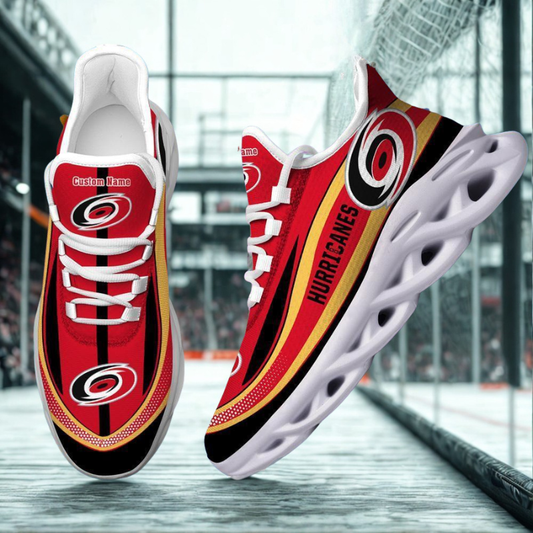 [SUPER SALE ] NEW CUSTOMIZED NHL07 CLH CAROLINA HURRICANES MAX SOUL SHOES