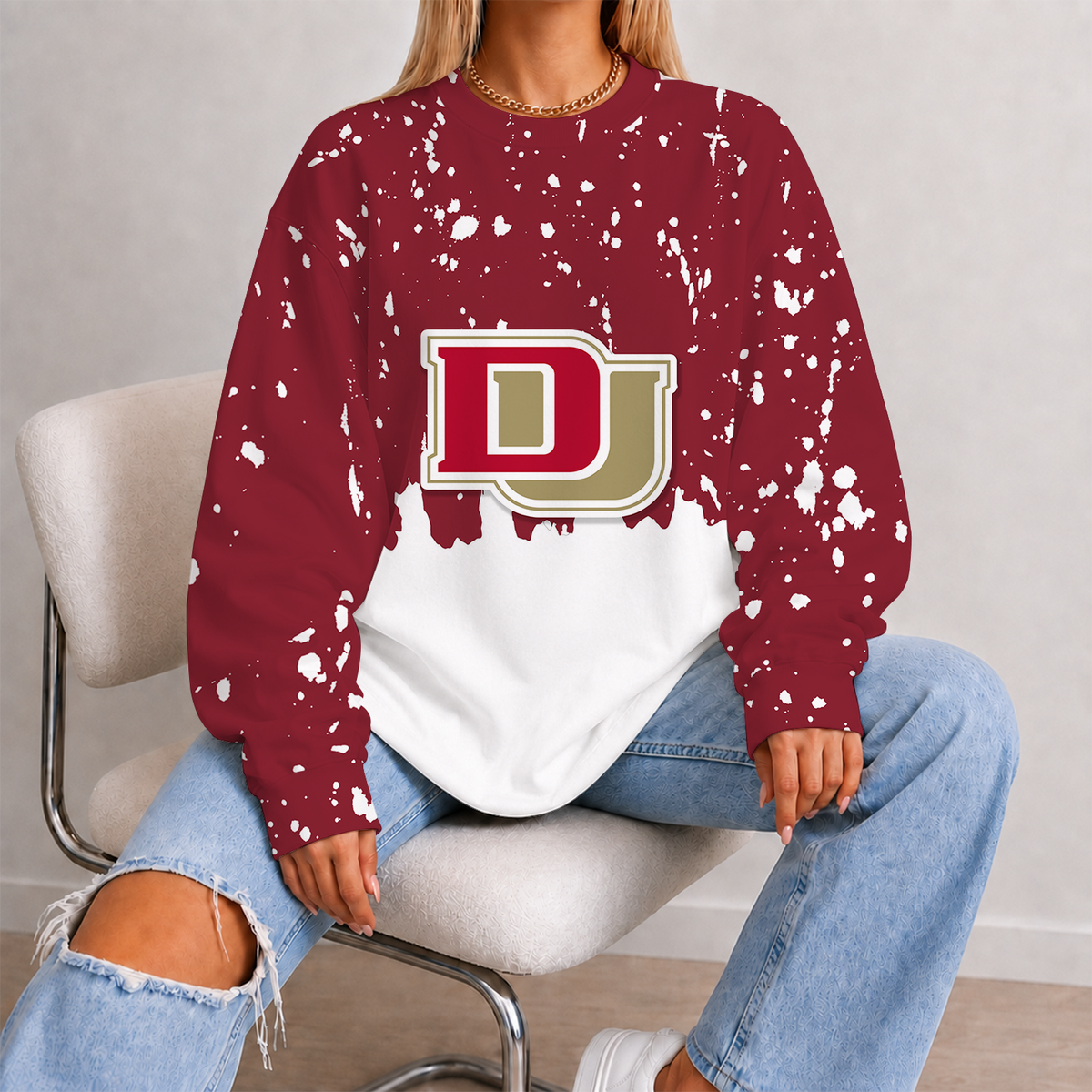 [FAN FAVORITE] NEW CUSTOMIZED NCAA MFF07 DEP DENVER PIONEERS UNISEX SWEATSHIRT