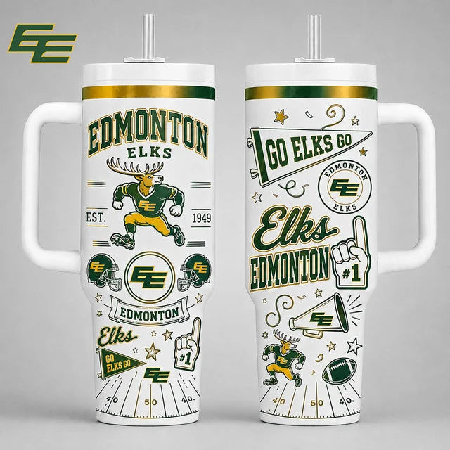 [FAN EXCLUSIVE] NEW CUSTOMIZED CFL07 EDM EDMONTON ELKS HALLOWEEN  40OZ TUMBLER