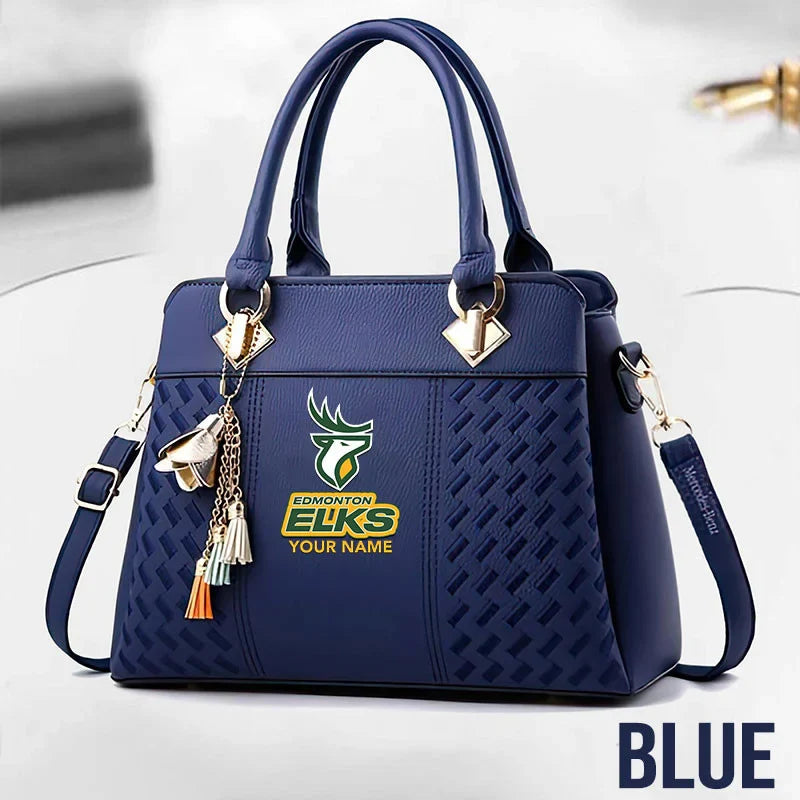 [FAN EXCLUSIVE] NEW CUSTOMIZED CFL07 EDM EDMONTON ELKS MULTICOLOR HANDBAG