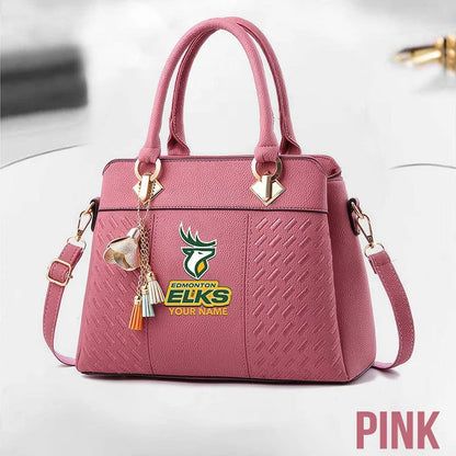 [FAN EXCLUSIVE] NEW CUSTOMIZED CFL07 EDM EDMONTON ELKS MULTICOLOR HANDBAG