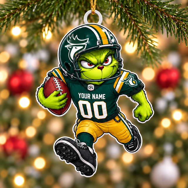 [FAN EXCLUSIVE] NEW CUSTOMIZED CFL07 EDM EDMONTON ELKS CHRISTMAS ACRYLIC ORNAMENT