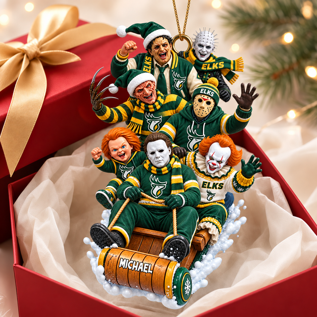 [FAN EXCLUSIVE] NEW CUSTOMIZED CFL07 EDM EDMONTON ELKS CHRISTMAS ACRYLIC ORNAMENT