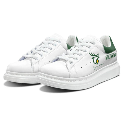 [FAN EXCLUSIVE] NEW CUSTOMIZED CFL07 EDM EDMONTON ELKS MCQUEEN SHOES