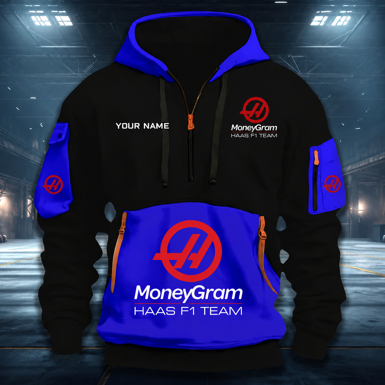 [FAN MUST-HAVE] NEW CUSTOMIZED F107 HAS HAAS QUARTER ZIP HOODIE