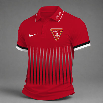 [HOT DEAL] NEW CUSTOMIZED NBA07 HRO HOUSTON ROCKETS POLO SHIRT