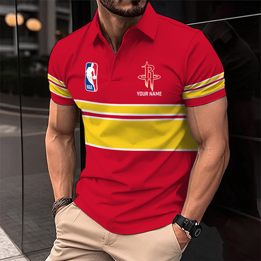 [HOT DEAL] NEW CUSTOMIZED NBA07 HRO HOUSTON ROCKETS POLO SHIRT