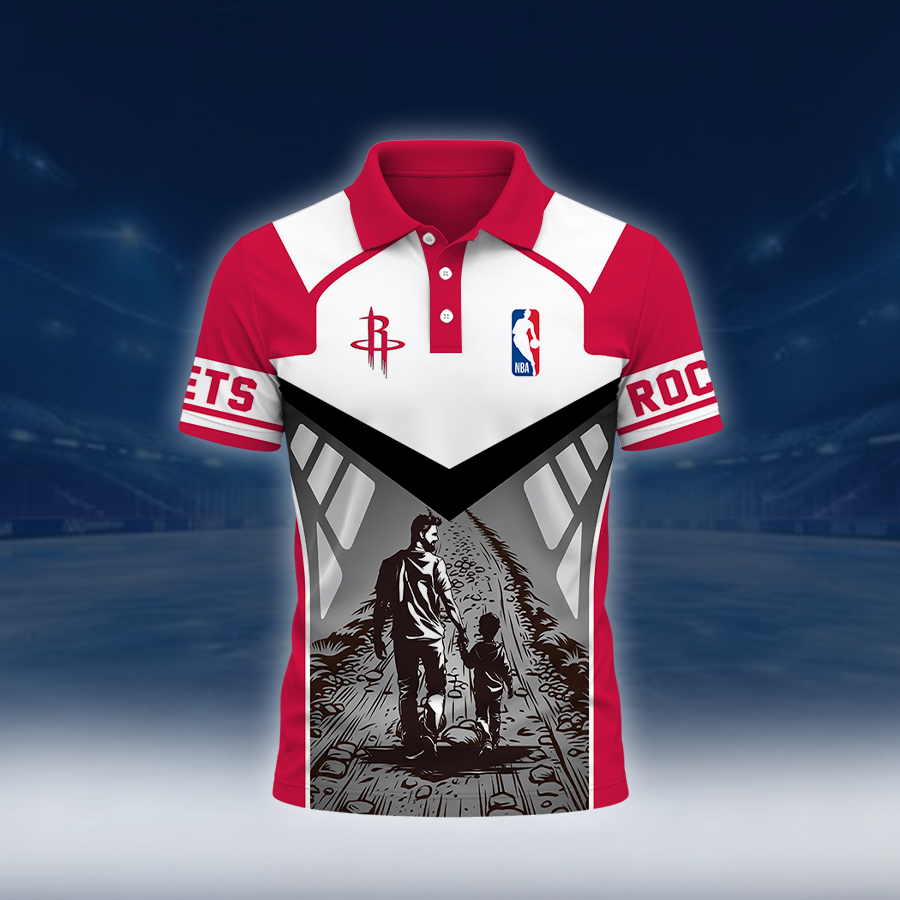 [HOT DEAL] NEW CUSTOMIZED NBA07 HRO HOUSTON ROCKETS POLO SHIRT