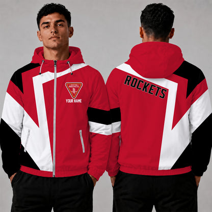 [HOT DEAL] NEW CUSTOMIZED NBA07 HRO HOUSTON ROCKETS WINDBREAKER JACKET