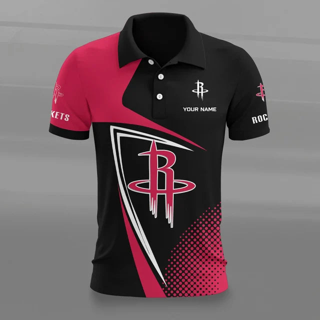 [HOT DEAL] NEW CUSTOMIZED NBA07 HRO HOUSTON ROCKETS POLO SHIRT