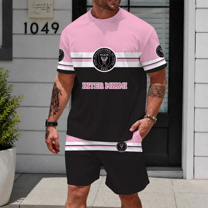 [FAN EXCLUSIVE] NEW CUSTOMIZED MLS07 IMC INTER MIAMI CF UNISEX T-SHIRT & SHORTS SET