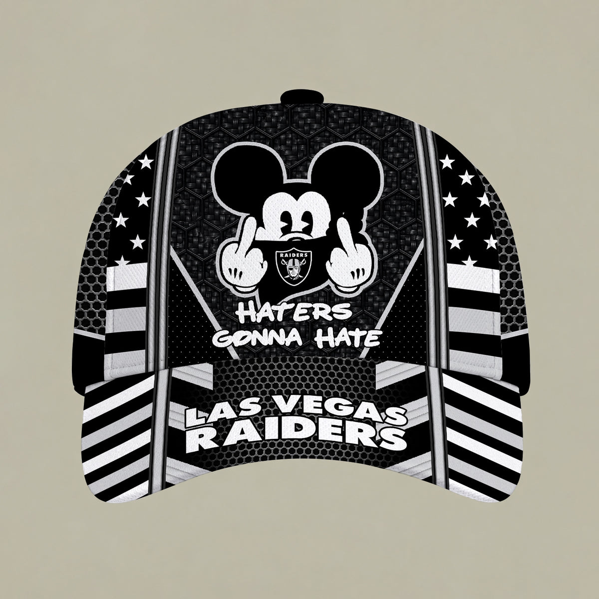 [SPECIAL OFFER] NEW CUSTOMIZED NFL07 LVR LAS VEGAS RAIDERS CLASSIC CAP