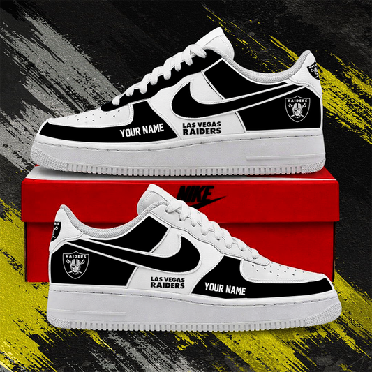[SPECIAL OFFER] NEW CUSTOMIZED NFL07 LVR LAS VEGAS RAIDERS AF1 SHOES